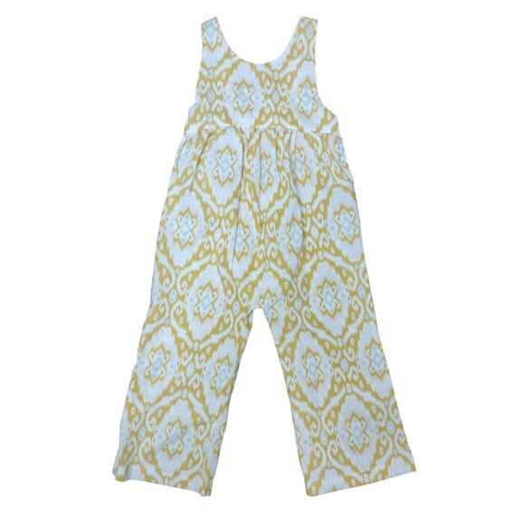 Rachel Zoe Littles Boho Ikat-Print Cross-Back Flare-Leg Jumpsuit Toddler 3T - Picture 1 of 11